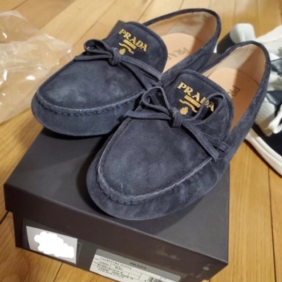 Prada Suede Moccasins Sz 8
